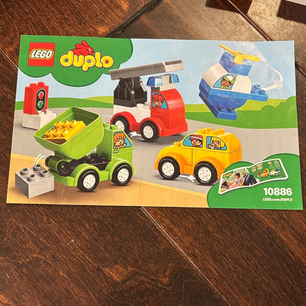 LEGO DUPLO Town Construction Vehicles Set - Red, Green, Orange